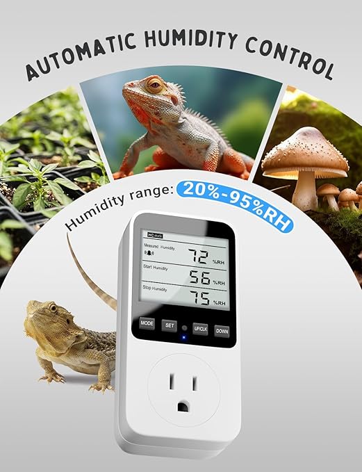 INKBIRDPLUS Temperature and Humidity Controller, Temperature Humidity Alarms, Ideal for Greenhouses, Reptiles, Incubators, Home Brewin