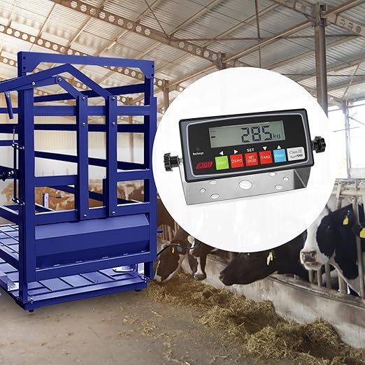 10000LBS Livestock Scale High Precision Indicator, Floor Scale Kit with NTEP Indicator Suitable for Electronic Platform Scale for Cattle Pigs Sheep