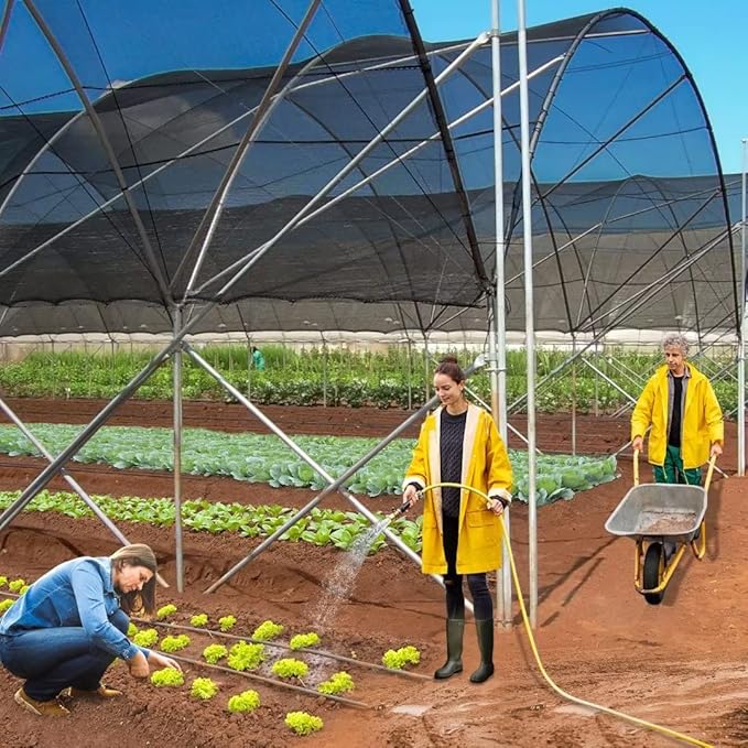 Shade Cloth for Plants Greenhouse, 40-50% Sunblock Shade Sails -for Outdoor Garden Pergola Patio Lawn Plant Sun Protection Cloths for Kennel Chicken Coop Easier to Hang Net Cover