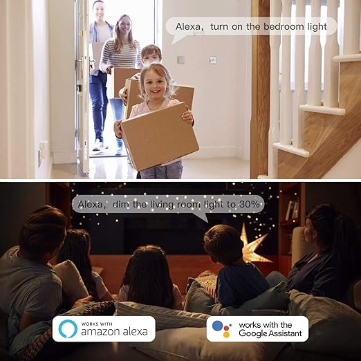 TREATLIFE Smart Dimmer Switch 4 Pack, Single Pole 2.4GHz Wi-Fi Smart Light Switch Works with Alexa and Google Assistant, Neutral Wire Needed, Schedule, Remote Control, FCC Listed