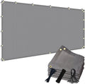 POYEE 90% 8x25ft Sun Shade Cloth for Outdoor Deck Backyard Patio Garden Pergola Cover Canopy Gray