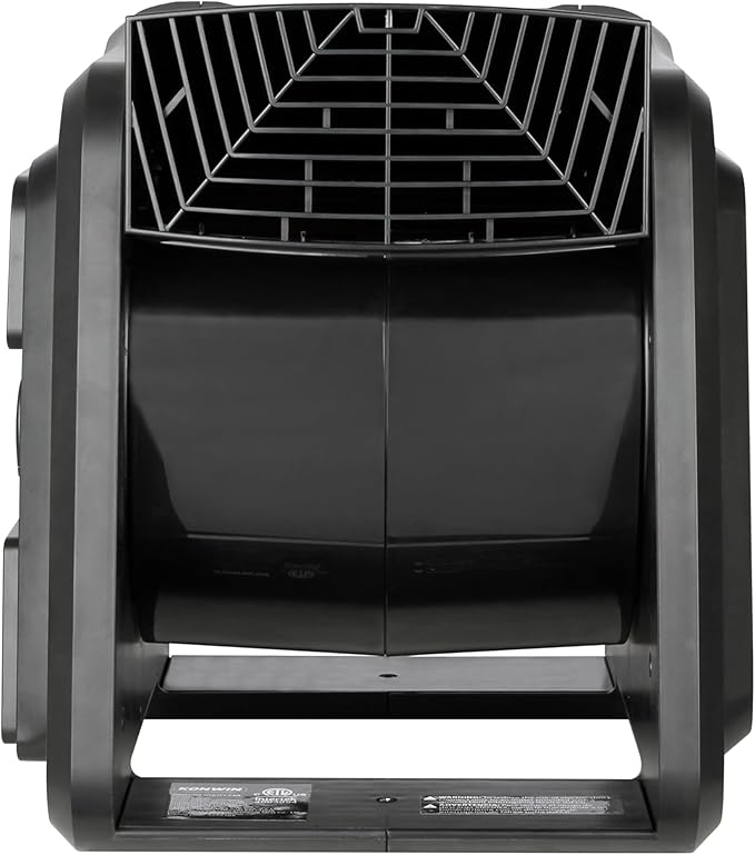 Pivoting 600 CFM High Velocity Floor Blower for Drying, Cooling, Ventilating, Exhausting, 300° Blowing Angle, 10AMP Outlet, Portable Carpet Dryer Fan for Home, Office, or Commercial Use
