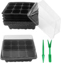 Gardeningwill 3 Sets of Plant Seedling Starting 12 Cells per Trays Starter Kit Box with Dome