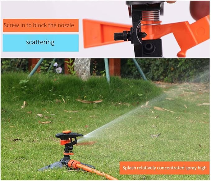 Sprinklers for Yard, Adjustable 360 Degree Rotation Garden Sprinkler Head for Large Area Coverage, Irrigation System for Garden