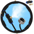 lifeegrn Misting Cooling System, Outdoor Misting System for Patio, 82 FT Misting Line+21 Mist Nozzles+3/4" Brass Adapter,Outdoor Mister System for Patio Garden Trampoline Greenhouse