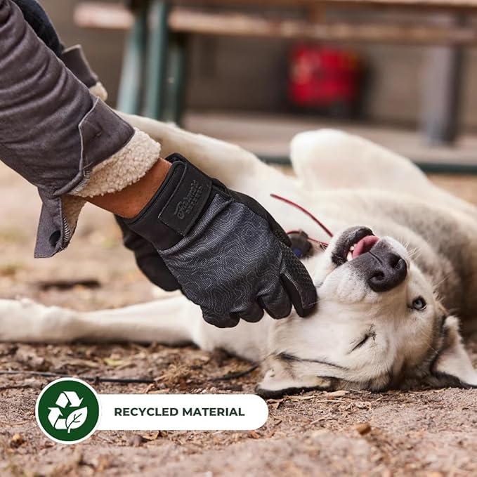 FARMER'S DEFENSE Waterproof Winter Work Gloves, Insulated, Touchscreen-Friendly, for Gardening, Snow Shoveling & Outdoor Work