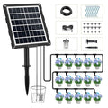 Solar Automatic Drip Irrigation Kit System, 50FT Solar Powered Auto Easy DIY Watering Device Supported Pots Plants, 6 Timing Modes with Anti-Siphoning Device