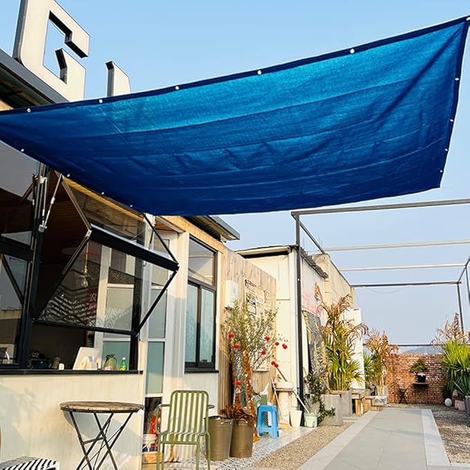 90% Plant Shade Cloth 2 Ft × 3.3 Ft Greenhouse Shade Cloth for Protect Vegetable Plants Fruits Flowers Crops - Blue