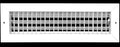 16" X 4" Adjustable AIR Supply Diffuser - HVAC Vent Cover Sidewall or Ceiling - Grille Register - High Airflow - White [Outer Dimensions: 17.75"w X 5.75"h]