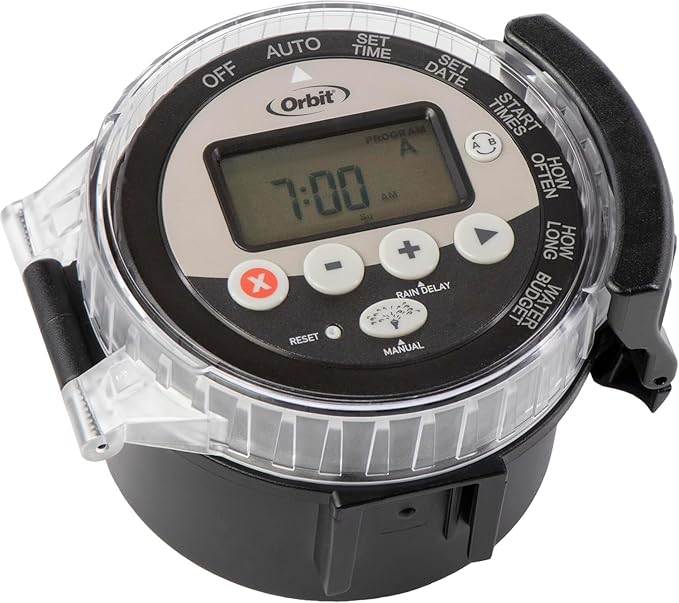 2-Pack Orbit 57865 Battery-Operated Sprinkler Timer, Black