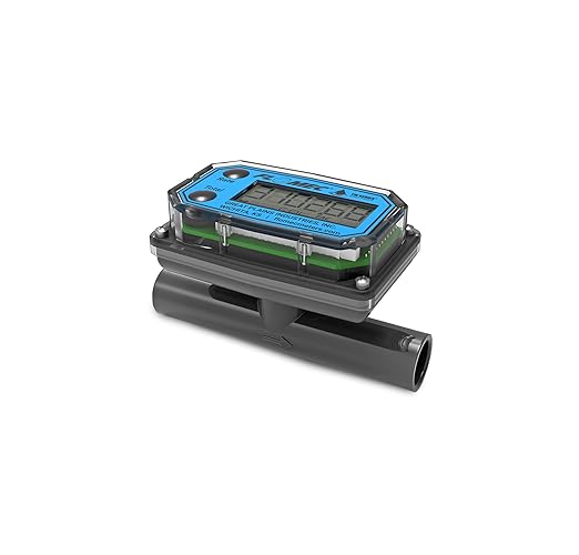 TM Series Turbine Flow Meter for Water Applications, 1/2 inch Spigot End Fittings (TM05SQ9GMA)