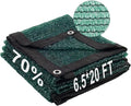 LOVE STORY 6.5x20FT 70% Dark Green Shade Cloth Sun Shade Net with Grommets Sunblock Net Mesh Tarp for Garden,Plants Cover,Greenhouse and Patio