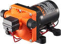 VEVOR 12V Diaphragm Pump, 3 GPM (11.36 L/min), 4-Chamber 12 Volt DC Water Pump with Automatic Pressure Switch 40-100 PSI Adjustable, 55 PSI, 1/2'' MNPT Port, for RV Yacht Food Truck Camper Marine