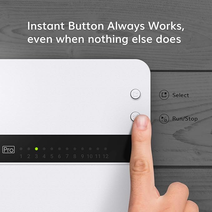 Yardian Pro Smart Sprinkler Controller (8-Zone) – Easy DIY Install, Apple HomeKit, Ethernet & Wi-Fi, Manual Buttons, Weather-Based Scheduling