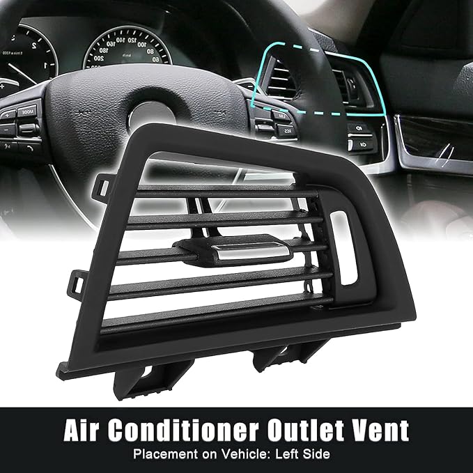 AC Vent Grill for BMW 5 Series F10 F18 6229166883 (Left Side) Dashboard Air Conditioner Outlet Vent Grill 1PCS