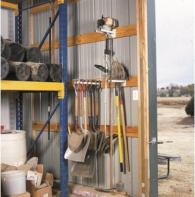 Gempler's Extra Wide Tool Rack for Trimmers, Blowers, and Stepladders