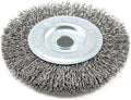 Forney 72742 Wire Wheel Brush, Coarse Crimped with 1/2-Inch Arbor, 4-Inch-by-.012-Inch