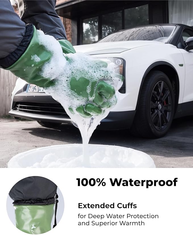 toolant Waterproof Winter Gloves, Balaena Freezer Gloves for Light Duty & Outdoor Adventure, Hiking, Camping, Washing