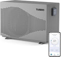 TURBRO 58,000 BTU DC Inverter Swimming Pool Heat Pump, WiFi Control Electric Pool Heater for Above and Inground Pools up to 18,000 Gal, Heating and Cooling, Up to 15.8 COP, 220-240V, Beluga B58V