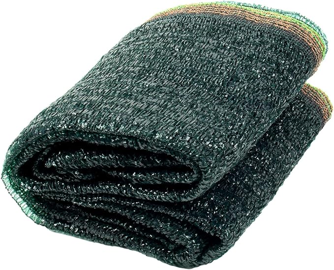 Cool Area 55% 8x12ft Sunblock Shade Cloth Cover Mesh UV Resistant Net for Garden Flower Plant Greenhouse, Dark Green