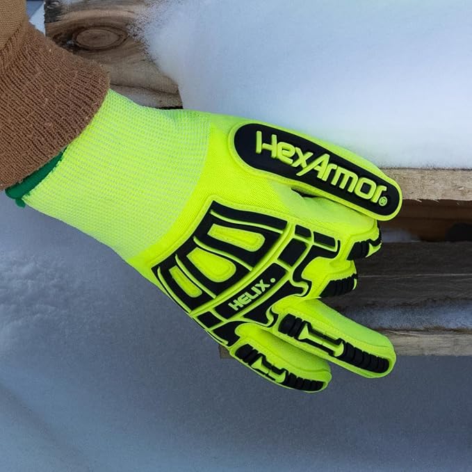 HexArmor Cold Weather Helix Series Gloves | Cut and Puncture Resistant | High-Dexterity | Touchscreen Capable