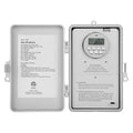 SURAIELEC Pool Timer, 7-Day Programmable Digital Box Timer Switch, 40 AMP, 2HP, 120, 240, 277 VAC, Outdoor Indoor Heavy Duty Controller Box for Pool Pump, Water Heater, Lights, Powerful Appliances