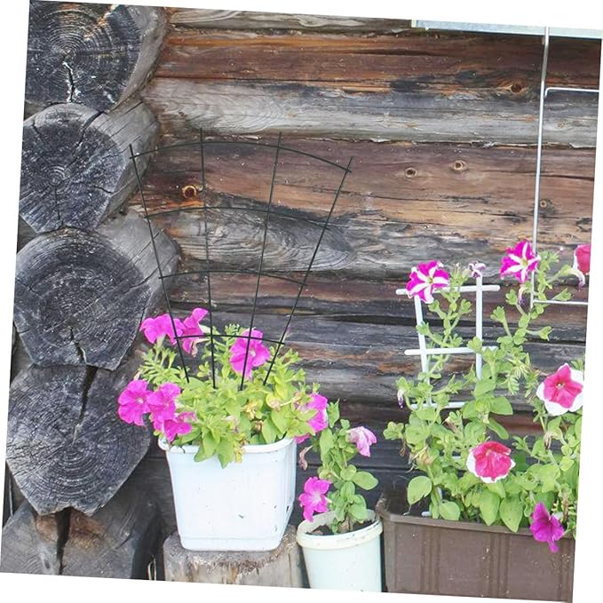 4pcs Garden Trellis for Climbing Plants and Vines – Metal Plant Support Frame for Flower Pots, Vegetable Climbing Stand for Outdoor and Indoor Garden Use