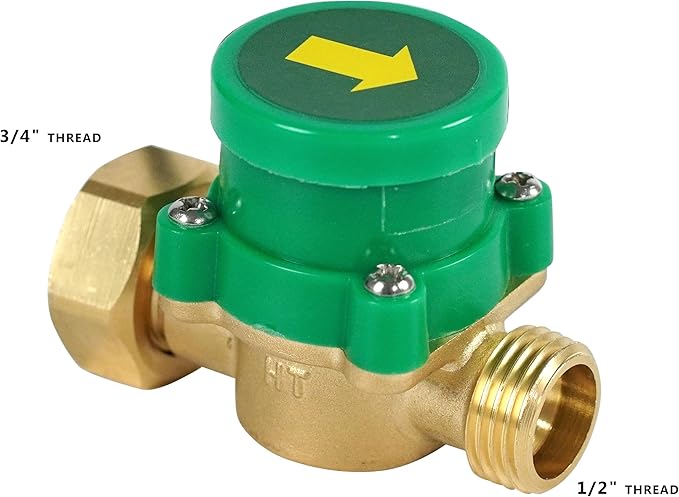 BACOENG 110V Hot Water Recirculating Pump, 3-Speed Switchable 3/4'' Circulation Pump for Water Heater, With US Plug and Flow Switch