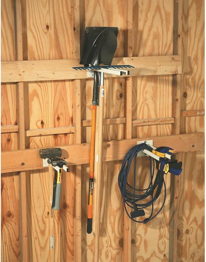 Gempler's Extra Long Tool Rack for Shovels, Spades, Rakes, and Brooms