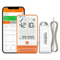 Elitech 5Pack Bluetooth Ultra Low Digital Temperature Data Logger for Refrigerator Shadow Data 100000 PointsExport PDF/CSV Report, Pharmacy Vaccine DDL Calibration Certificate, MAX MIN AVR GSP-6-TLE