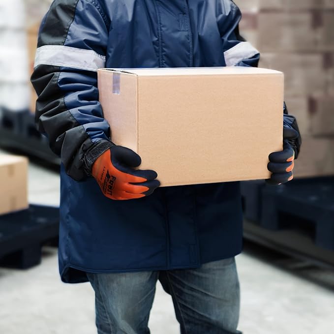 LX799 Waterproof Insulated Work Gloves, Freezer Gloves, Thermal Winter Work Gloves, Cold Weather, Firm Grip