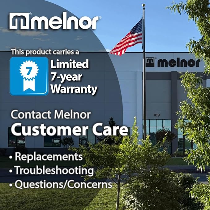 Melnor 65182AMZ Bluetooth Hose Timer, 1-Zone Programmable Watering Timer, Quick Connect Bundle, Black, Yellow