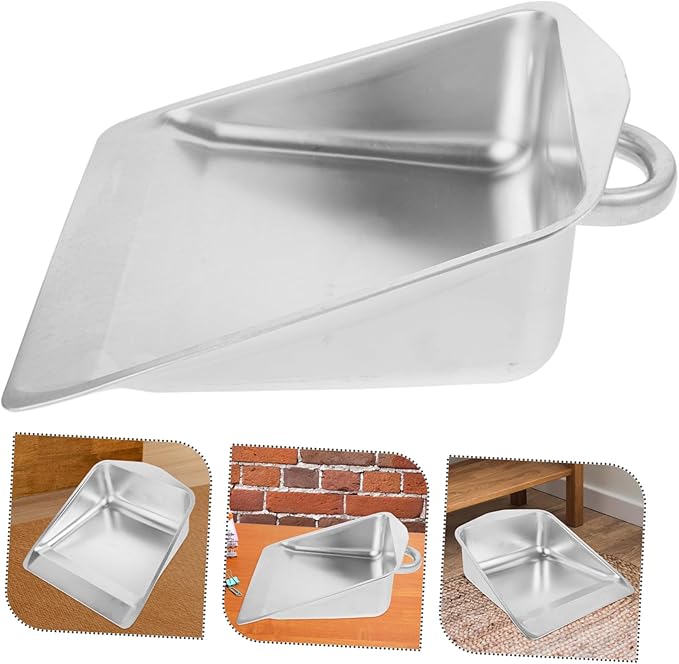 Heavy Duty Handheld Dustpan Stainless Steel Dust Pan Brush Dustpan and Brush for Cleaning