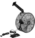 VEVOR Greenhouse Air Circulation Fan, 1800 CFM Powerful Air Circulator Electric Fan, 10 Speeds, 3 Switchable Modes, LCD Control, Ceiling Wall Mount, Fast Ventilation for Greenhouse, Patio, Garage