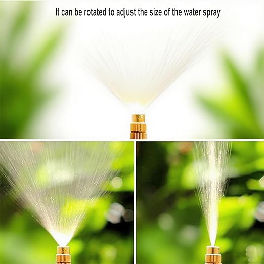 Drip Irrigation System for Garden, 50 ft Garden Watering System Drip Irrigation Kit, with 18pcs 360° Bending Mister Nozzles, for Lawn Yard Flower Green Houses Plants