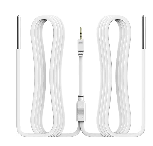 Elitech Dual Temperature Probe for RCW-360Pro, -40°F to 176°F, 16.4ft Cable Auto-Detection Digital Sensor with Individual Calibration Certificate for Medical Pharma Validation, TD3X-TDE-R-5M