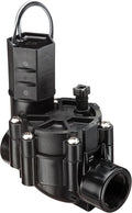 Rain Bird CP075 In-Line Automatic Sprinkler Valve, 3/4" Threaded x Female, Black