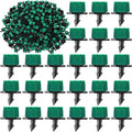Yaocom Sprinkler Irrigation Drippers, 1/4 Inch Barbed Drip Emitter, 360 Degree Watering Adjustable Suitable Anti-Clogging Drippers for 4mm/7mm Garden Watering Tubing System (Dark Green,400 Pcs)