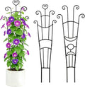 Plant Trellis for Climbing Plants Indoor 2Pcs Small Garden Trellis for Potted Plants Sturdy Metal Houseplant Support 33in Taller Plant Trellis for Monstera pothos lvy Vine