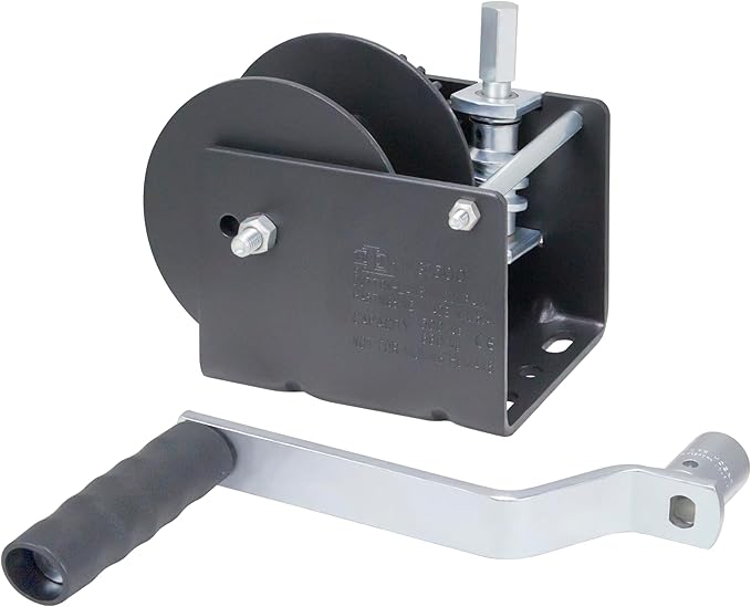 Dutton-Lainson Company - Worm Gear Winch (WG1500HEX) with 5/8" Hex Drive - Rust-Resistant Finish for Heavy Equipment, Lifting and Trailers - 1500 lb Capacity, 40:1 Gear Ratio, Drill or Manual Use