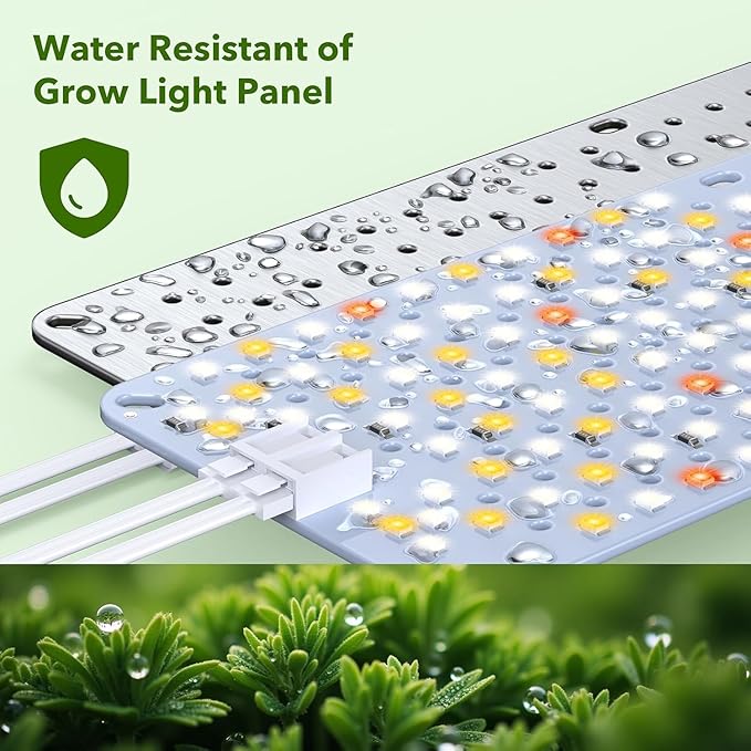 SDOVUERC Full Spectrum 1920 LEDs Grow Lights, 100W Plant Grow Lights for Indoor Plants with Daisy Chain Function, Sunlike Spectrum,4/8/12/16/20H Timer for Seed Starting(Pack10)