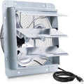 14 Inch Shutter Exhaust Fan, Vent Fan with Power Cord Wall-Mount, High Speed 1520CFM for Garages, Attic, Shops, Greenhouse