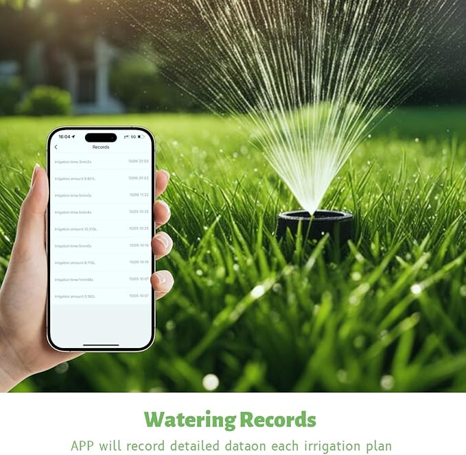 Water Timer for Garden Hose(Note:Zigbee Gateway Needs to be Purchased Separately), GreenVation Plant Automatic System for Yard Outdoor Irrigation, Smart Sprinkler Timer with Tuya/Smart Life App