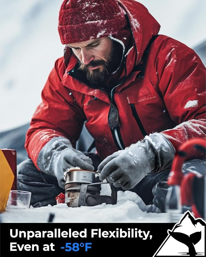 toolant Waterproof Winter Gloves, Balaena Freezer Gloves for Light Duty & Outdoor Adventure, Hiking, Camping, Washing