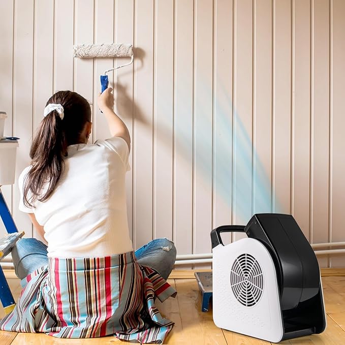 ARLIME High Velocity Blower Fan, Utility Air Mover w/ 3 Speeds & 185° Pivoting Head for Drying Cooling Ventilating, 130W 325CFM Portable Floor Fan w/2 AC Outlets for Home, Garage, Gym, Job Site