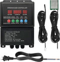 UYGALAXY Greenhouse Roll Up Motor Intelligent Thermostat Controller for Electrical Venting with AC110V to DC24V Automatic Temperature Controller (Forward Reverse Control 2 Motors)