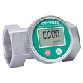 Waterproof 2 Inch Water Flow Meter, 16–160 GPM Digital Turbine Flowmeter with NPT Thread, Measures Flow Rate and Total Gallons for Hot/Cold Water, Pool, Fuel, and Other High-Capacity Liquids