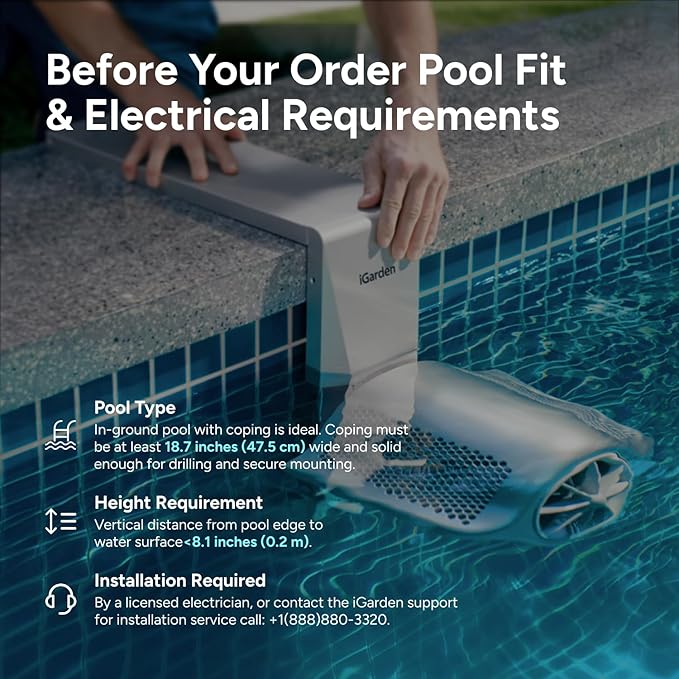 (2026 New) iGarden P160 Swim Jet for Pool, Swimming Pool Current Machine with 5 Wave Modes, 0-100% Adjustable Water Flow Trainer for Recreational Training, Fitness & Family Leisure