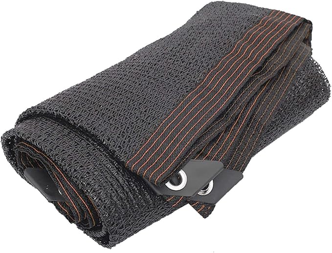 Black 50% Shade Cloth Heavy Duty - UV Resistant Sunblock Mesh Netting with Grommets for Garden Greenhouse Patio Chicken, Breathable Plant Cover(4.0x8.0m)