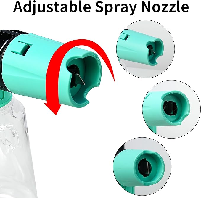2026DIY Pressure Washer 3.5 Flow Rate with 5 Nozzles&1000ML Foam Cannon, Pure Copper Brushless Motor, Compact & Small Power Washer for Car Detailing, Home, Patio&Other Cleaning transformations,Blue